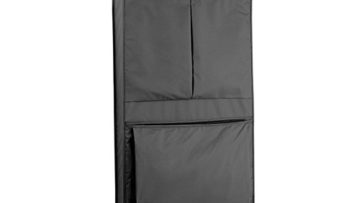 wallybags garment bag black open